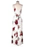 Charlotte Russe Floral White Jumpsuit Size S - photo 2