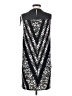 BCBGMAXAZRIA Graphic Black Cocktail Dress Size XS - photo 2