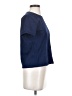 Zara 100% Cotton Blue Short Sleeve Turtleneck Size S - photo 4