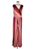 Emma & Michele Stripes Red Jumpsuit Size L - photo 1