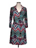 Laundry by Design Print Teal Casual Dress Size L - photo 1