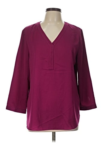 J.Crew Factory Store 3/4 Sleeve Blouse (view 1)
