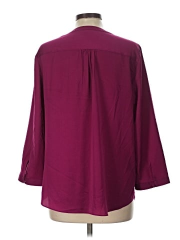 J.Crew Factory Store 3/4 Sleeve Blouse (view 2)