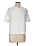 Boden 100% Cotton White Short Sleeve Blouse Size 10 - photo 1