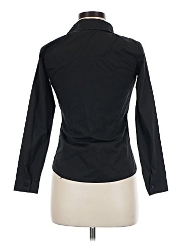 Zara Basic Long Sleeve Button-Down Shirt (view 2)