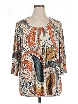 Susan Graver 3/4 Sleeve T Shirt