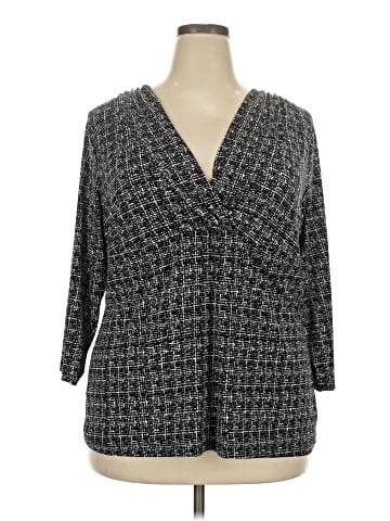 Liz Claiborne 3/4 Sleeve T-Shirt (view 1)