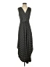 Unbranded Stripes Black Casual Dress Size P (estimated, petite) - photo 1