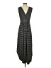 Unbranded Stripes Black Casual Dress Size P (estimated, petite) - photo 2