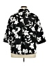 Coldwater Creek 100% Cotton Floral Black Blazer Size 20 - photo 2