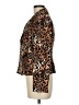 Le Suit 100% Polyester Animal Print Brown Blazer Size 8 - photo 5