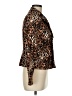 Le Suit 100% Polyester Animal Print Brown Blazer Size 8 - photo 4