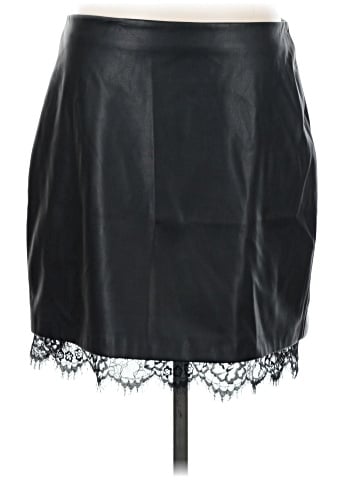 BCBG Faux Leather Skirt (view 1)