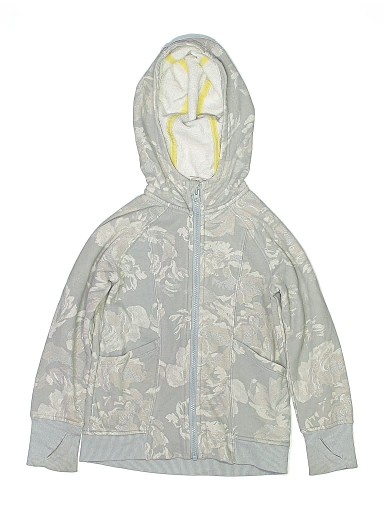 Pre-owned All In Motion Kids' Zip Up Hoodie In Gray