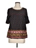 Holding Horses Black Short Sleeve Blouse Size 6 - photo 1