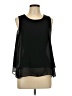 Como Vintage 100% Polyester Black Sleeveless Blouse Size L - photo 1