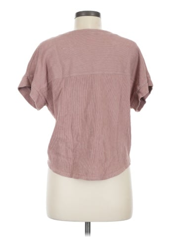 Madewell Ottoman Jacquard V-Neck Boxy Top (view 2)