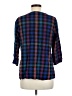 Unbranded Plaid Blue 3/4 Sleeve T-Shirt Size M (estimated) - photo 2