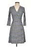 Leota Houndstooth Blue Casual Dress Size XS - photo 1