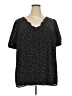 41Hawthorn 100% Polyester Tweed Black Short Sleeve T-Shirt Size 3X - photo 1