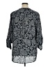 Premise Studio 100% Polyester Paisley Gray 3/4 Sleeve Blouse Size 1X - photo 2