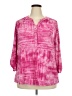 Studio Works Pink 3/4 Sleeve Blouse Size 2X - photo 1