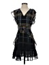 Bar III 100% Polyester Plaid Black Cocktail Dress Size 0 - photo 1