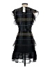 Bar III 100% Polyester Plaid Black Cocktail Dress Size 0 - photo 2