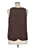 Socialite 100% Polyester Brown Sleeveless Blouse Size XL - photo 2
