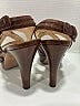 Prada 100% Leather Brown Burgundy Sandals Size EU 38 - photo 3