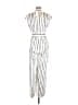 MNG 100% Polyester Stripes Ivory Jumpsuit Size M - photo 2