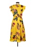 Julia Jordan 100% Polyester Tropical Yellow Casual Dress Size 2 - photo 2