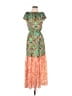SOFIA 100% Polyester Paisley Orange Casual Dress Size S - photo 1