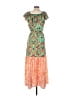 SOFIA 100% Polyester Paisley Orange Casual Dress Size S - photo 2