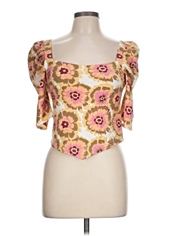 Free People Short Sleeve Blouse (view 1)