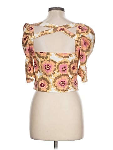 Free People Short Sleeve Blouse (view 2)