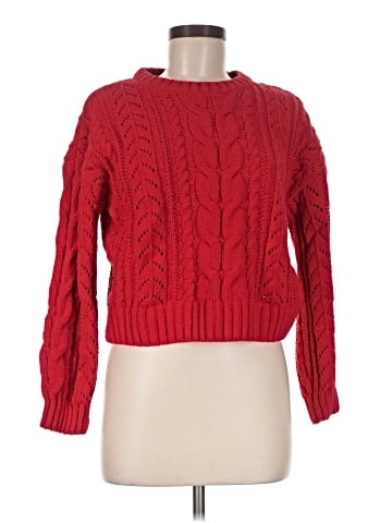 Pink Rose Pullover Sweater (view 1)