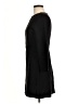 Zara Solid Black Casual Dress Size M - photo 5