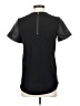 Neiman Marcus 100% Leather Black Short Sleeve Blouse Size XS - photo 2