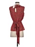 Max Studio 100% Polyester Red Sleeveless Blouse Size XS - photo 2