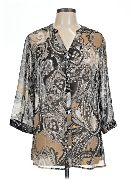 Easywear By Chico's 3/4 Sleeve Blouse