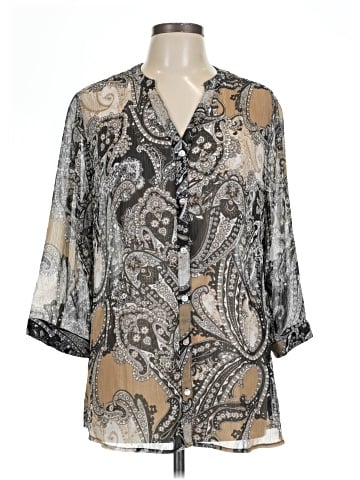 Easywear by Chico's 3/4 Sleeve Blouse (view 1)