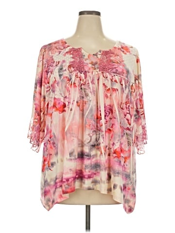 One World 3/4 Sleeve Blouse (view 1)