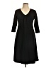 Eddie Bauer Solid Black Casual Dress Size L (tall) - photo 1