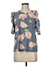 Signature Studio Blue 3/4 Sleeve Blouse Size M - photo 1