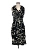Just... Taylor Print Black Cocktail Dress Size 6 - photo 1