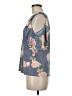 Signature Studio Blue 3/4 Sleeve Blouse Size M - photo 5