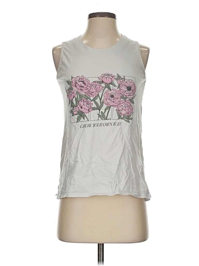 Pre-owned Fifth Sun Sleeveless T-shirt In Silver