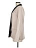 Alice + Olivia 100% Leather Color Block Tan Ivory Blazer Size 8 - photo 5