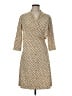 J. McLaughlin Print Tan Casual Dress Size M - photo 1